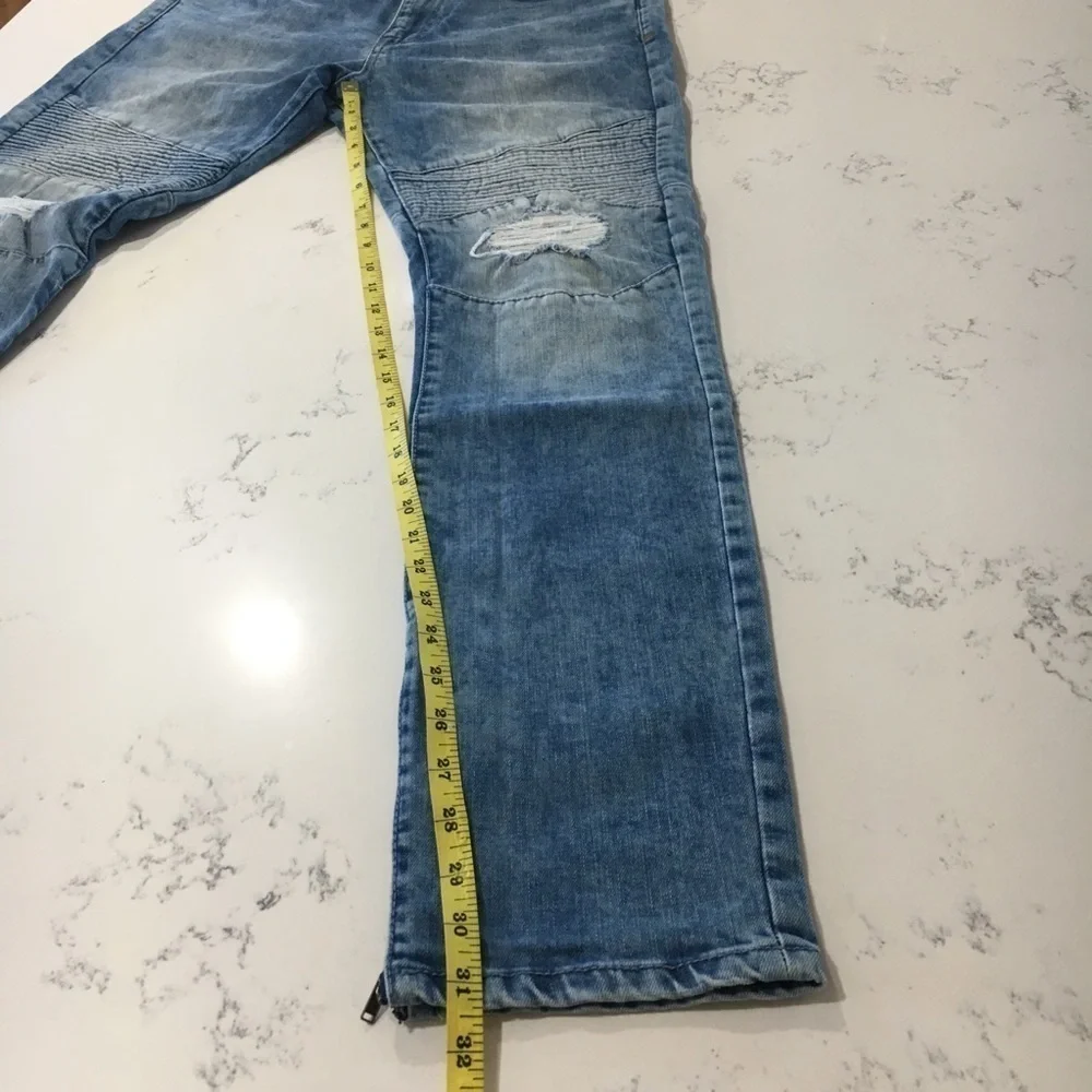 BDG men distressed skinny jeans blue size:33